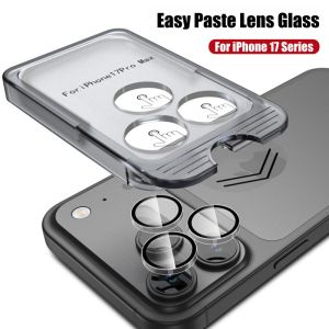 Easy Install Camera Lens Glass For iPhone 17 Pro Max/17 Pro/17 Air/17/16 Pro Max/16 Plus/15 Pro Max Premium Dust Free Lens Film HD Clear Screen Protector for iPhone 17 Pro Max Back Lens Cap