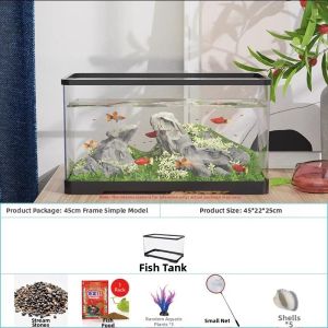 Jiaxun | Transparent Glass-like Acrylic One-piece Fish Tank Small