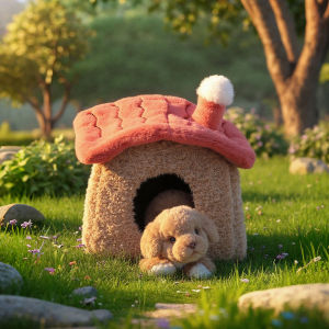 McHugs Relax Puppy Plush House Stuffed Animals Toy for Kids Girls Adults Birthday Gifts and Home Decor  7 Inch