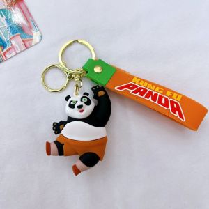 การ์ตูน Kung Fu Panda รูปพวงกุญแจน่ารักกระเป๋าจี้ตกแต่งรถพวงกุญแจอุปกรณ์เสริมของขวัญเครื่องประดับสําหรับพัดลมเพื่อน
