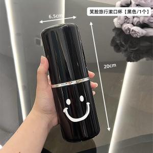 Antibacterial Dustproof Student Dormitory Toothbrush Cup Holder Metal Material Simple Style Bathroom Washing Cup with Lid