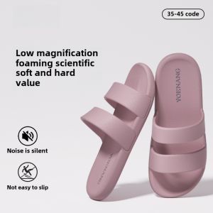 American Simple Summer Outdoor Wear Womens EVA Slippers Indoor Home Anti-Slip Deodorant Flat Heel Daily Casual Slip-On Shoes