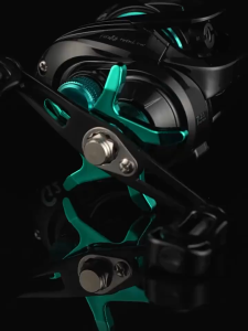 รอกหยดน้ำชุบไฟฟ้าอเนกประสงค์ Luya รอกตกปลาแบบหล่อระยะไกลพร้อมสัญญาณเตือนการปลด 7.2:1 รอกตกปลาโลหะ