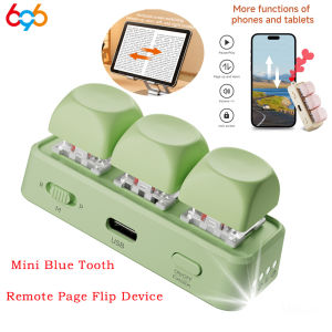 Multi-functional Keyboard Page Turner Short Video Slide PPT PDF Page Flipping Music Switch Take Photos Blue Tooth Remote Control