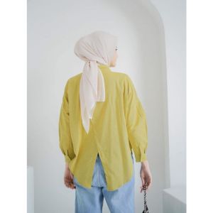 Kemeja Wanita Kekinian Nelka Shirt Kemeja kerja kantor kemeja linen oversized