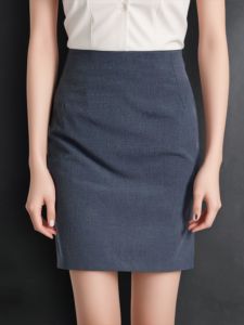 High Waist Short Skirt Womens Suit Skirt One-Step Skirt Work Skirt Professional Suit Skirt Bodycon Dress Work Clothing Skirt Gray