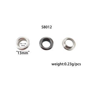 ตาไก่ ห่วงตาไก่ วัสดุทองเหลือง เบอร์ 22 รอบวงด้านใน 8 มิล 1ถุง/10ชิ้น brass eyelet (A-3-G-S8012)