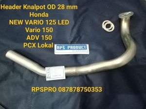 Leher Knalpot BORE UP HONDA VARIO 125 LES VARIO 150  Dan PCX Lokal OD 28 MM Berkualitas.
