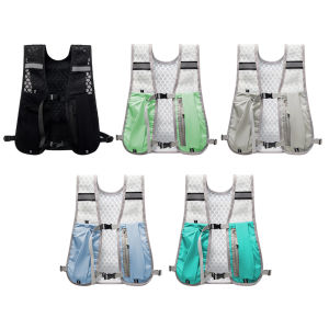 【New Arrival】 Breathable Nylon Hydration Vest for Runners Lightweight Water Bottle Carrier with Adjustable Straps