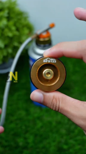 BFS123 Adaptor Konverter Kompor Gas Canister ke Gas Hicook - Outdoor - Hiking Model Bulat