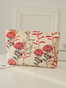 กระเป๋าเครื่องสำอางขนาดใหญ่แบบพกพาสำหรับผู้หญิง กระเป๋าเก็บของแบบใหม่ปี 2025 กระเป๋าใส่เครื่องสำอางแบบสดชื่น กระเป๋าเดินทางที่ทนทานและสวยงาม