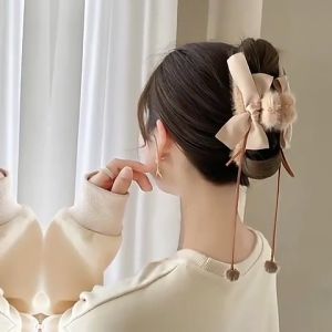 GU Ikat Rambut Bulu Lembut Fashion Korea Import Scrunchie Bulu Lucu Ikat Rambut Korea Karakter