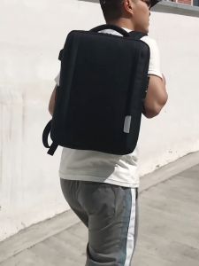 กระเป๋าเป้สะพายหลัง ใส่โน๊ตบุ๊ค 15.6 นิ้ว ใช้ได้ทั้งผู้ชายและผู้หญิง USB ชาร์จ ช่องใส่กระบอกน้ำ 2 ข้าง กันน้ำ