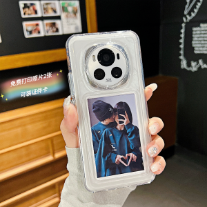 Honor Magic6 Pro New Model Compatible Silicone Transparent Soft Shell with 2 Photo Gifts Instant Camera Phone Case Protection