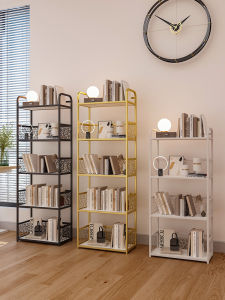 ตู้หนังสือเหล็กสำหรับเด็ก ตู้หนังสือหลายชั้น ตั้งอยู่ในห้องนั่งเล่น ตู้หนังสือสำหรับนักเรียนขนาดเล็ก ตู้หนังสือสำหรับเก็บของ ตู้หนังสือสำหรับเด็ก