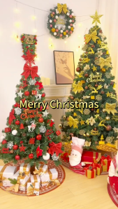 Christmas Tree full set(55pcs)3/4/5/6FT Christmas decorations Christmas tree makapal decoration for home Office Store