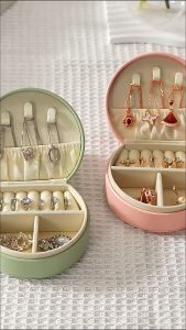 Portable Classic Mini Jewelry Box for Travel Organizer