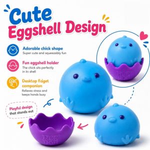 Cute Chick Squishy Squeeze Stress Relief Toy with Detachable Eggshell Stress Vent Toy Small Gift