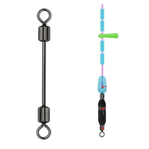 30pcs Lead Sheath Fishing Rolling Barrel Swivels Fishhook Connector Fishing Accessories Lead Shaft Fishing Tackle