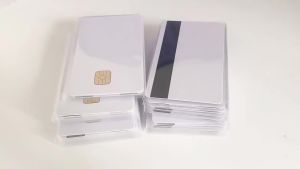 10PCS White Contact Sle4428 Chip Smart IC Blank PVC Card with 2750 OE Hi-Co Magnetic Stripe