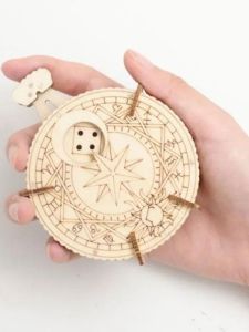Adult 3D Wooden Puzzle Dice Model Kit DIY Handmade Crafts to Create Unique Birthday or Christmas Gifts