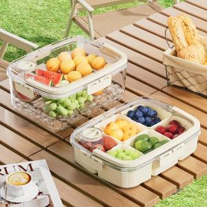 Portable Sealed Fresh Keeping Box Transparent Food-grade Bento Box