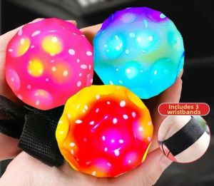 High Bounce Stress Relief Light Up Jumping Ball