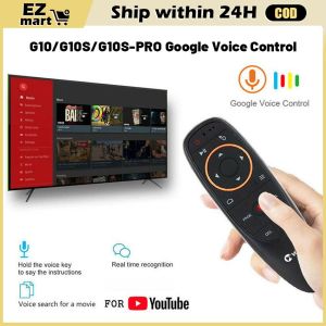 Smart Voice Remote Control Wireless Air Fly Mouse 2.4g G10 G10s Pro Gyroscope Ir Learning Compatible For Android Tv Box x96MAX
