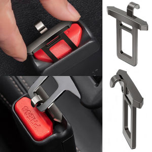 1/2pcs Toyota Car Seat Belt Extender Vios Raize Wigo Rush Veloz Yaris Ativ Innova Avanza Altis Fortuner Hilux Corolla Cross GR Sport TRD Zinc Alloy Seat Belt Muffler Accessories