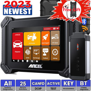 Ancel V6 PRO IMMO Programming Obd2 Scanner Full System 2025 Car Diagnostic Tool Wifi Bluetooth Wireless Scanner Read ODO Check All Fault Code Readers & Scan Tools Automotive Odb Scanner