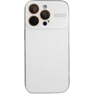 LIANGWU | Ice Feel Glass Case with Large Window Simple and Pure Color for iPhones