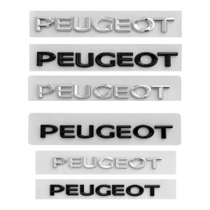 Rear trunk emblem Letter logo sticker for Peugeot 206 207 208 307 308 408 406 407 4008 5008 3008 2008 Back badge Car renew parts