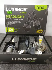 NINE LUXIMOSLED X9 36 WATT LAMPU MOBIL HB3 HB4 H4 H7 H11 PUTIH KUNING DAN WARM WHITE SUPER TERANG ORIGINAL