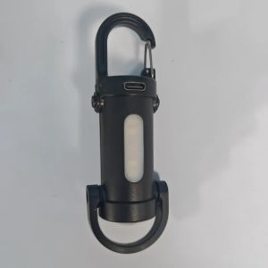 Mini USB Sạc Đèn Pin LED Móc Khóa Di Động Chống Nước Cắm Trại Bỏ Túi Đèn Móc Khóa Đèn Treo Ngoài Trời Gear