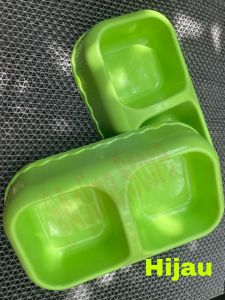 TEMPAT MAKAN-MINUM DOUBLE KOTAK UNTUK KUCING &ANJING UKURAN BESAR