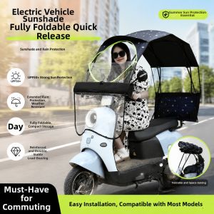 Jiaxun | Removable Foldable Rain Shelter Waterproof Sunproof Wind Resistant