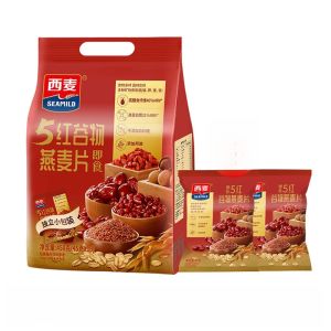 SEAMILD Instant 5 Black 5 Red Cereal Oats High Protein Individual Small Pack No Added Sugar Nutritious Breakfast Beverage