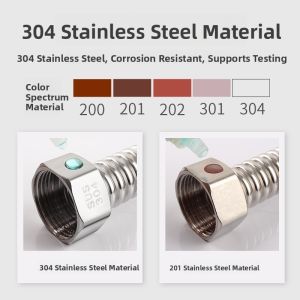 MONLEYTA | 304 Stainless Steel Flexible Hose for Cold and Hot Water Anti-Explosion