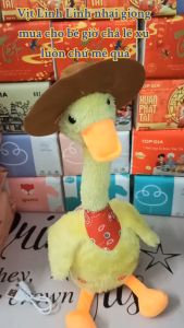 Đồ chơi Vịt nhại giọng nhảy múa SỬ DỤNG PIN SẠC USB kèm 120 bài hát Tiếng Việt giai điệu vui nhộn cho bé