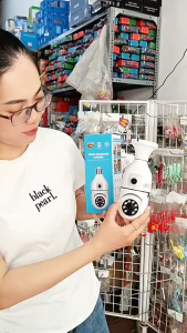 Camera Yoosee Qs211 Bóng Đèn 2 Mắt 10Mpx Xem 2 Khung Hình Hình Ảnh Sắc Nét Quay Đêm Có Màu