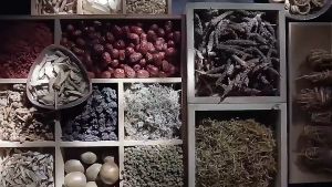 Apple rose lotus leaf cassia seed and mulberry flower tea bag. Light and healthy oil-scraping tea.