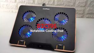 Cooling Pad Laptop RGB 5 Fan Silent CLIPtec RZC195