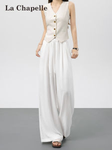 La Chapelle | Icy Linen Loose Wide Leg Pants