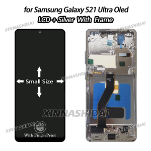OLED quality For Samsung Galaxy S21 Ultra Lcd Display Touch Screen Small Size Digitizer For Samsung S21 Ultra LCD With Frame