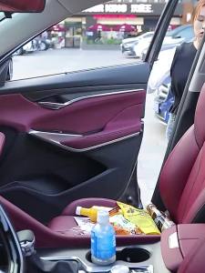 Car Middle Seat Storage Net Large Capacity Leather Bag Seat Back Storage Bag Car Chair Back Supplies Storage Goods Hanging Bag