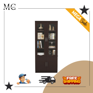 【LOCAL SELLER】Jek Walnut Display Cabinet/Bookshelf