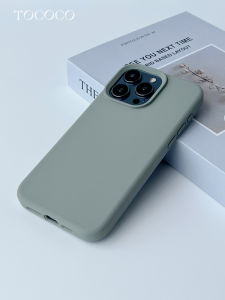 Tooco Liquid Silicone Phone Case for New 17/16ProMax Pure Color Large Hole Simple Design Mobile Phone Protective Cover