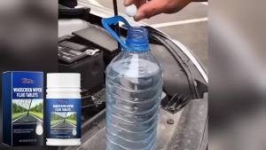 Car Windshield Cleaning Effervescent Tablets Remove Stains & Grease Film Effervescent Wash for Glass Windows Car Cleaning Tool