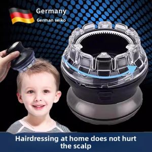 MONLEYTA | Baby Child Hair Clipper Self Service Bald Head Tool Flat Top Home Use Electric Fly Saucer Lazy Persons Hair Trimmer