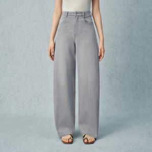 SEIFINI | Vintage Aged Washed Wide Leg Straight Jeans for Women